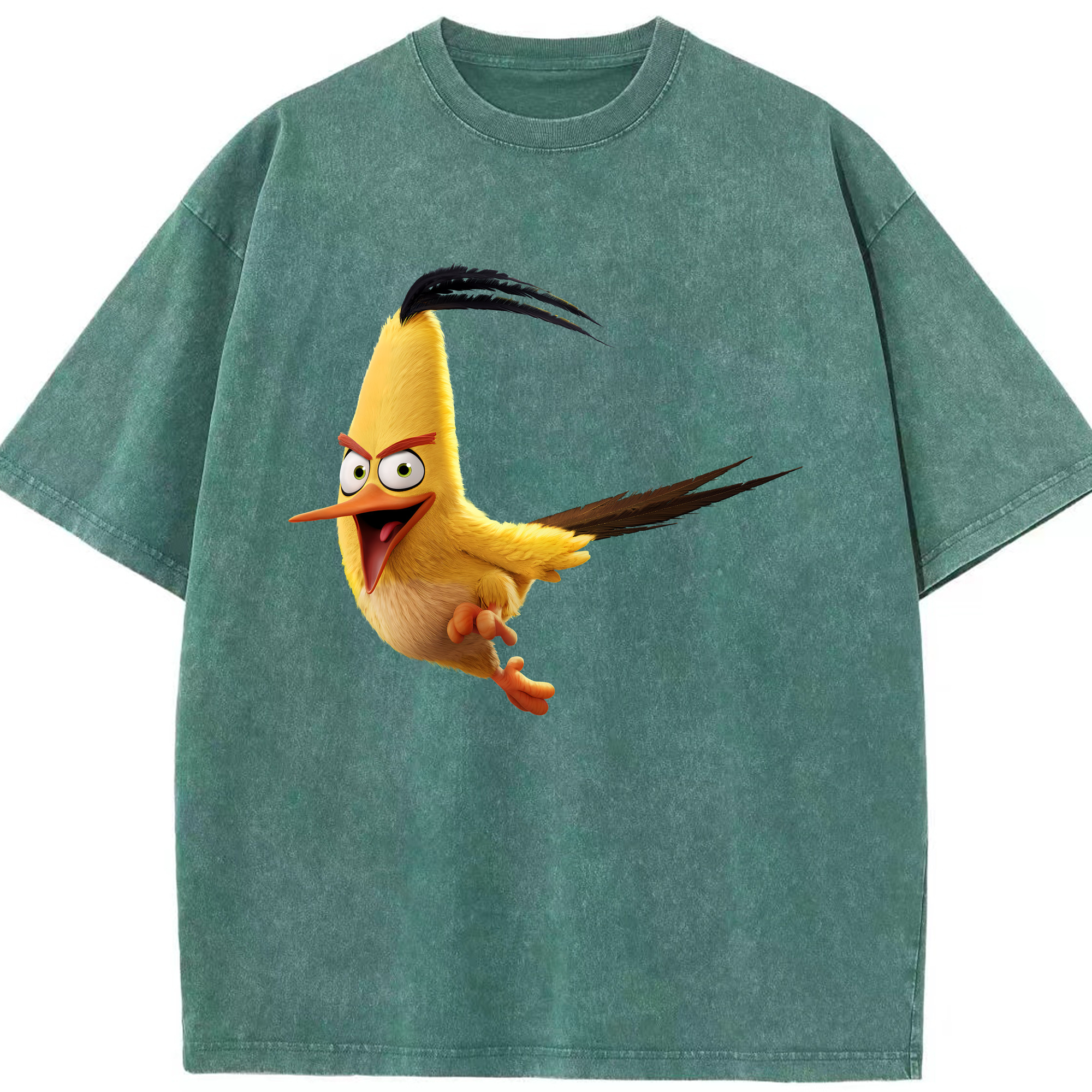 （画像用） Angry Birds アングリーバード 綿100% ヴィンテージ風 半袖Tシャツ（フロントプリント）